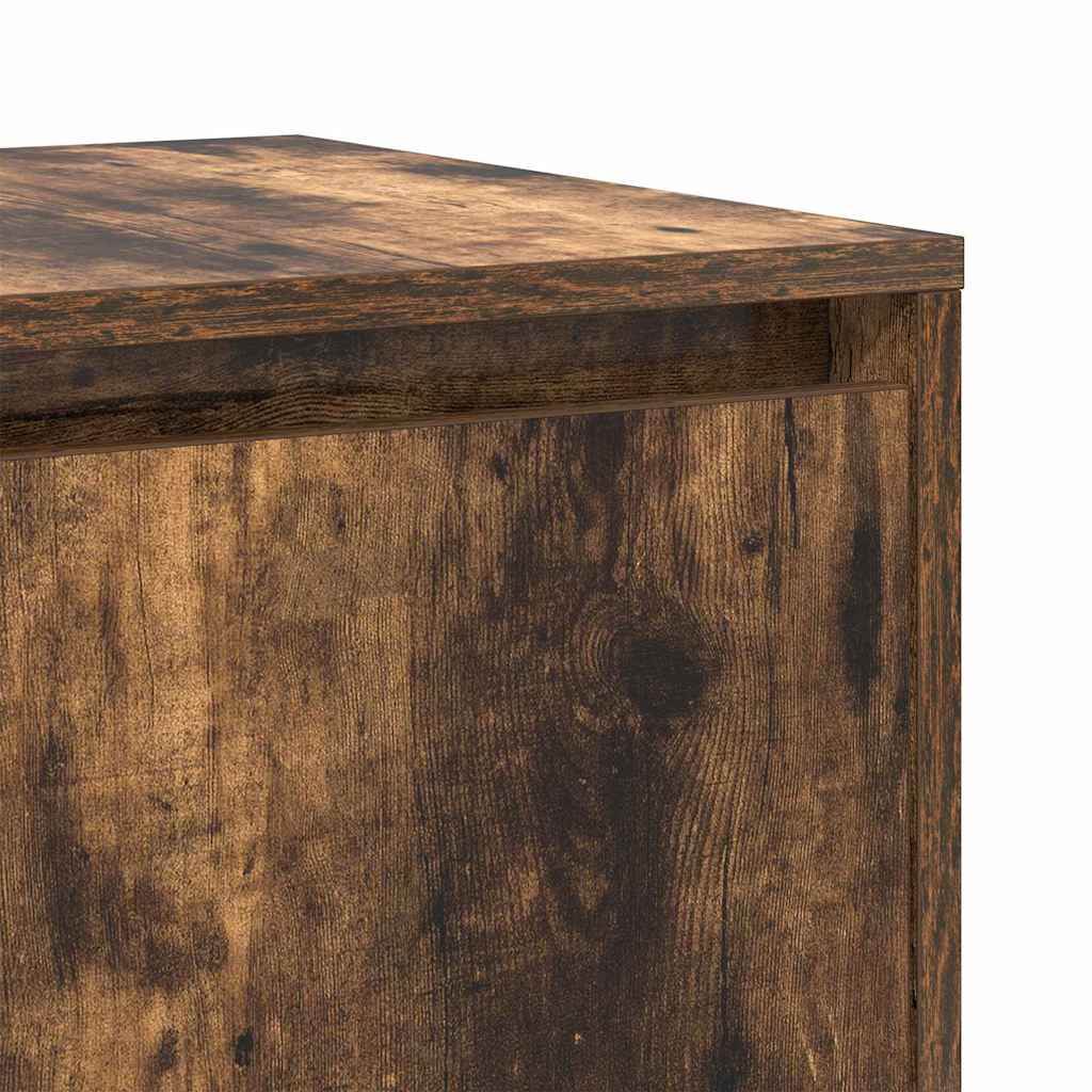 vidaXL Bufet Wędzony dąb 120 x 41 x 75 cm Materiał drewnopochodny
