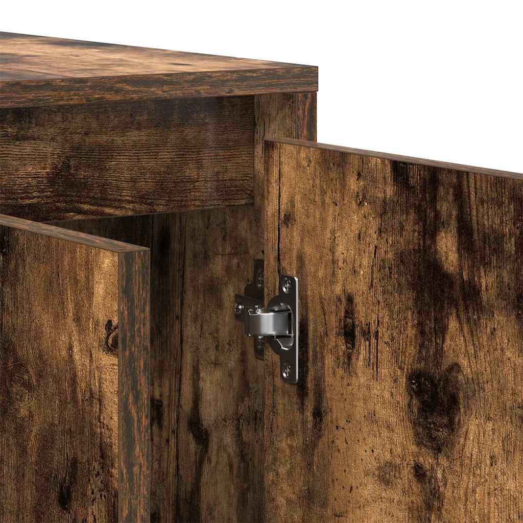 vidaXL Bufet Wędzony dąb 120 x 41 x 75 cm Materiał drewnopochodny