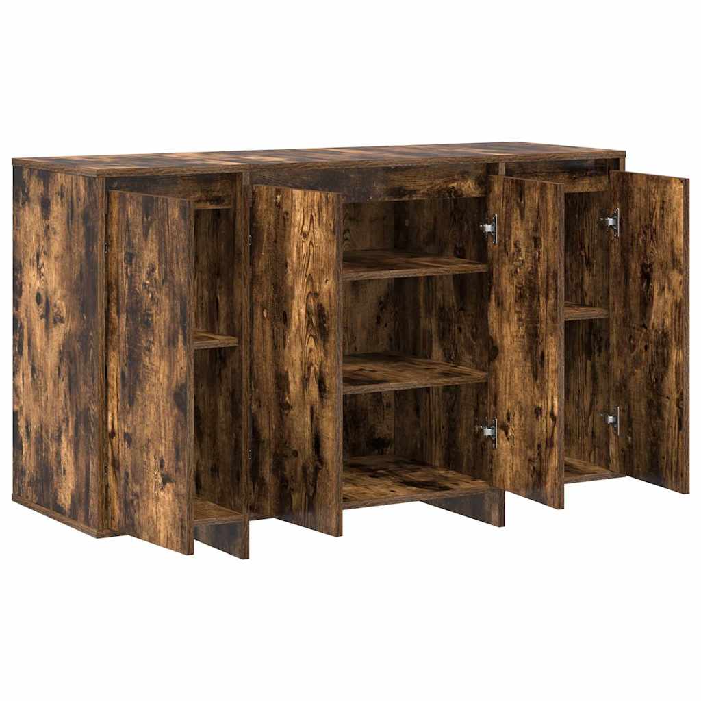 vidaXL Bufet Wędzony dąb 120 x 41 x 75 cm Materiał drewnopochodny