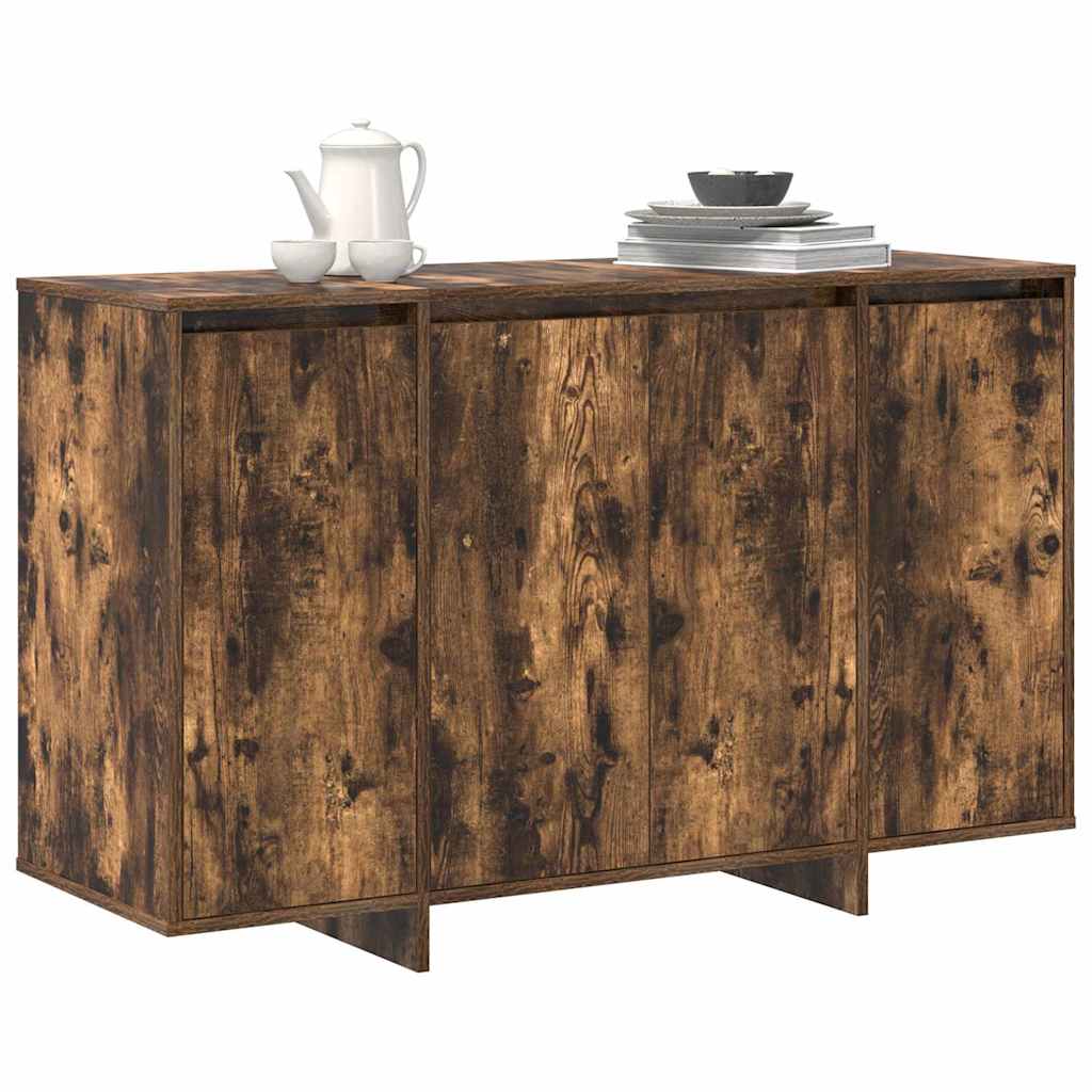 vidaXL Bufet Wędzony dąb 120 x 41 x 75 cm Materiał drewnopochodny