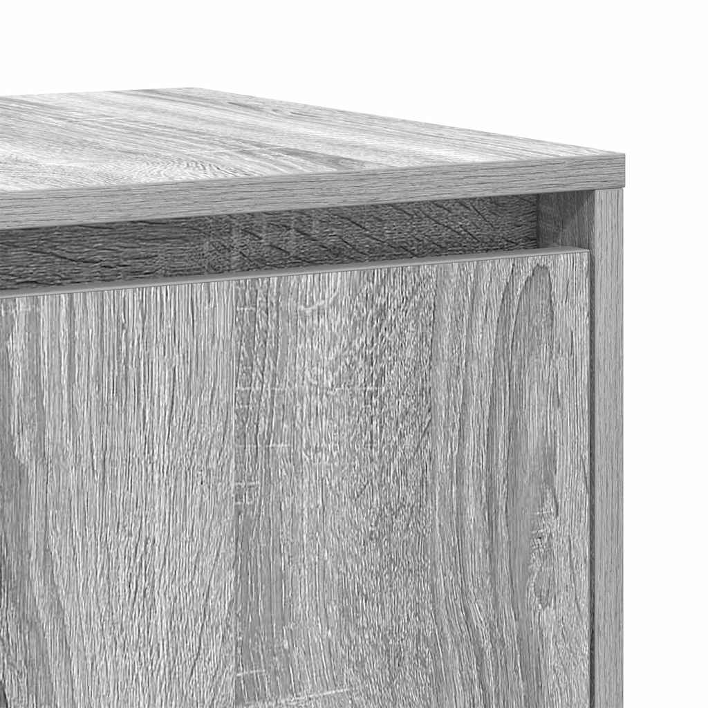 vidaXL Bufet Szary dąb sonoma 120 x 41 x 75 cm Materiał drewnopochodny