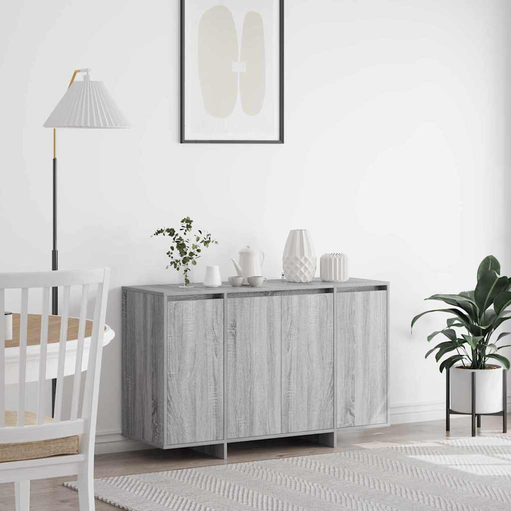 vidaXL Bufet Szary dąb sonoma 120 x 41 x 75 cm Materiał drewnopochodny
