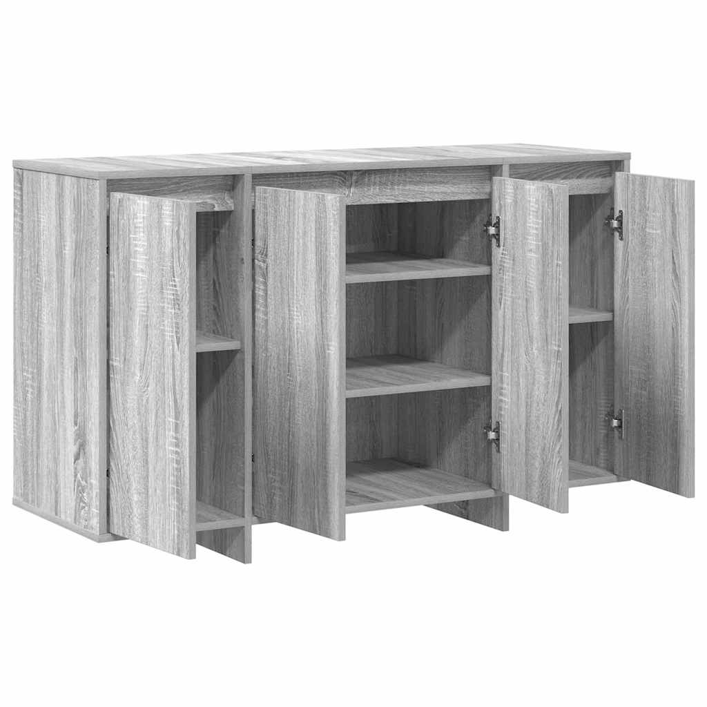 vidaXL Bufet Szary dąb sonoma 120 x 41 x 75 cm Materiał drewnopochodny