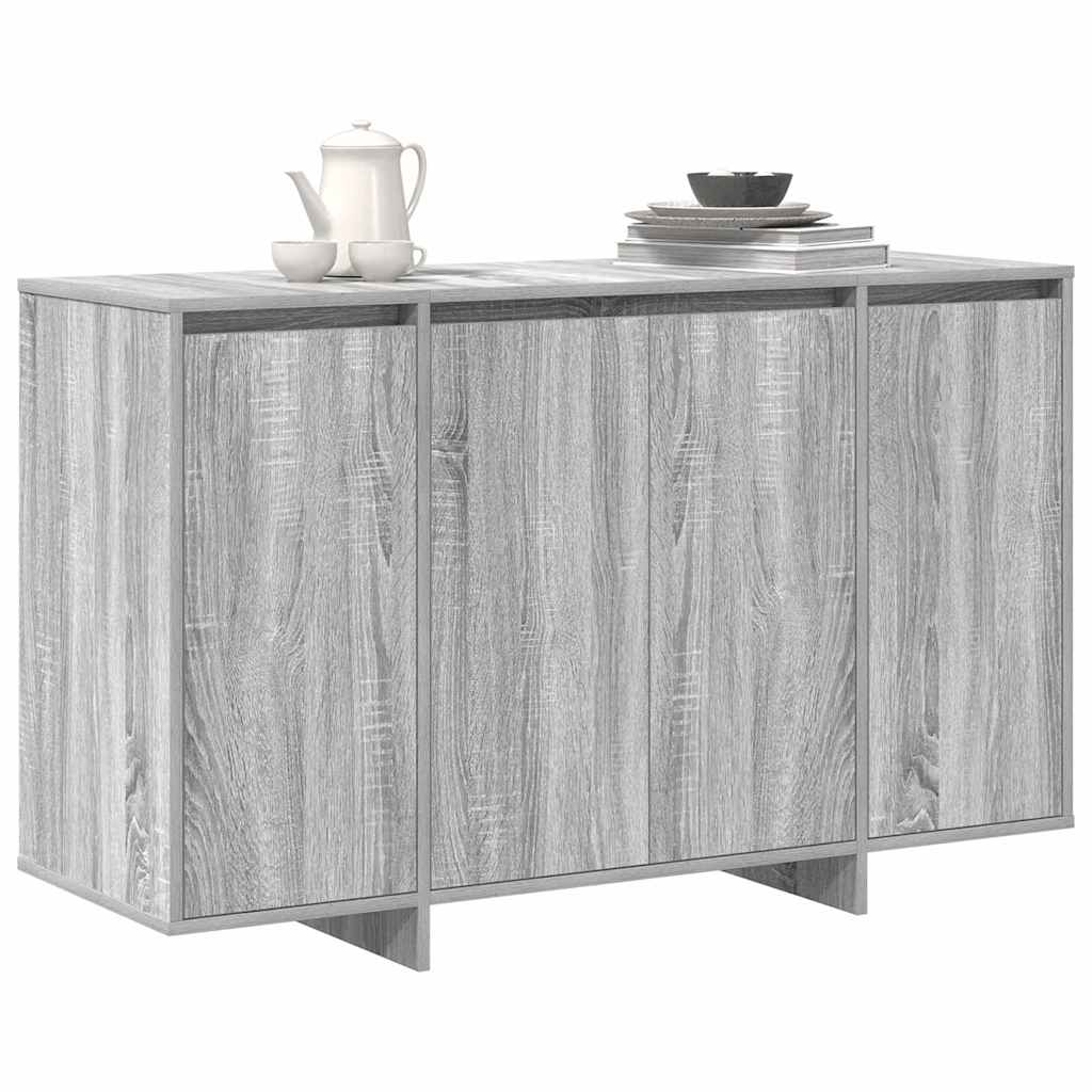 vidaXL Bufet Szary dąb sonoma 120 x 41 x 75 cm Materiał drewnopochodny