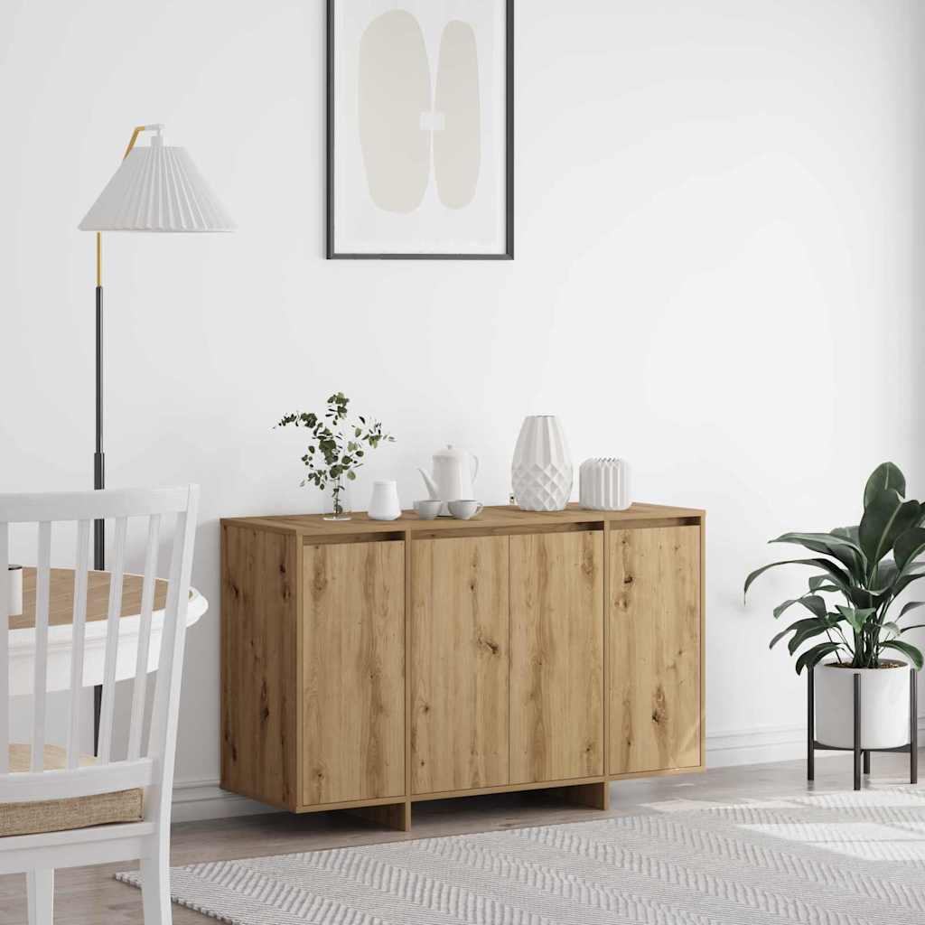 vidaXL Bufet dąb artisan 120 x 41 x 75 cm Materiał drewnopochodny