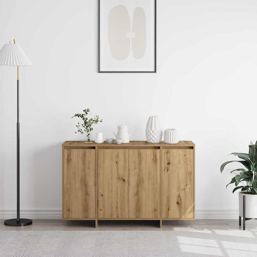 vidaXL Bufet dąb artisan 120 x 41 x 75 cm Materiał drewnopochodny