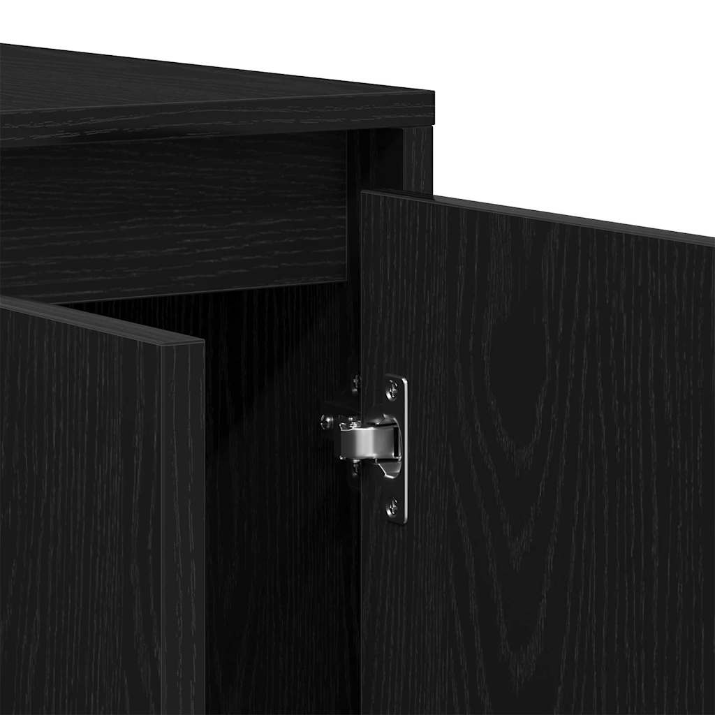 vidaXL Bufet Czarny dąb 120 x 41 x 75 cm Materiał drewnopochodny