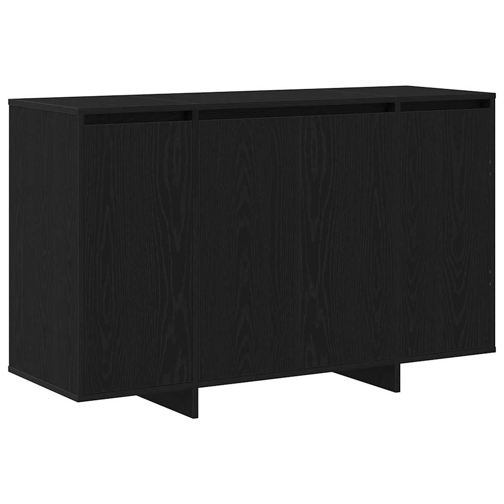 vidaXL Bufet Czarny dąb 120 x 41 x 75 cm Materiał drewnopochodny
