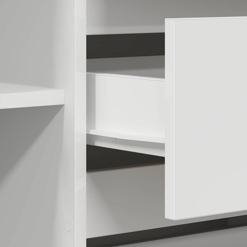 vidaXL Bufet z szufladą Biały 120 x 41 x 75 cm Materiał drewnopochodny