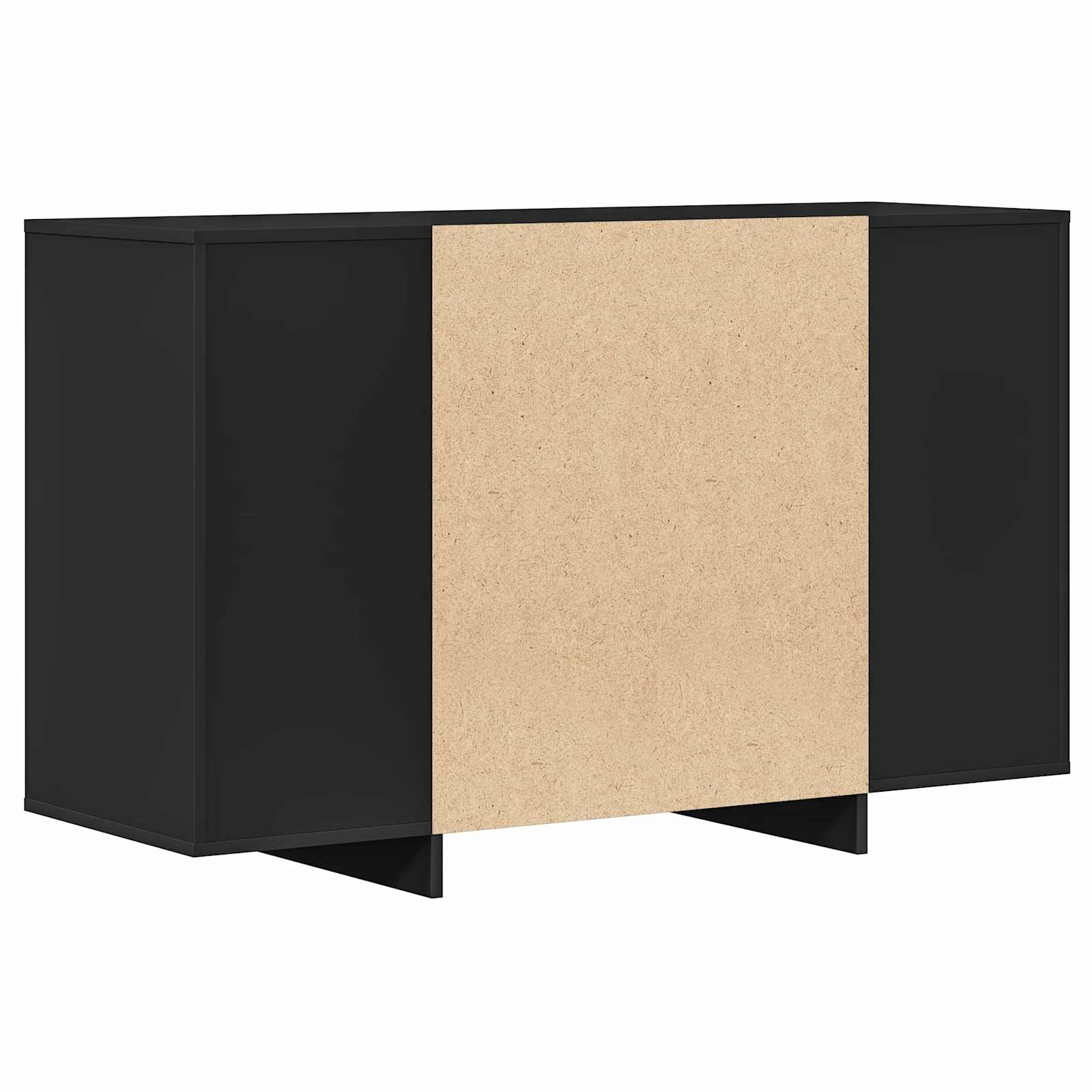 vidaXL Bufet Czarny 120 x 41 x 75 cm Materiał drewnopochodny