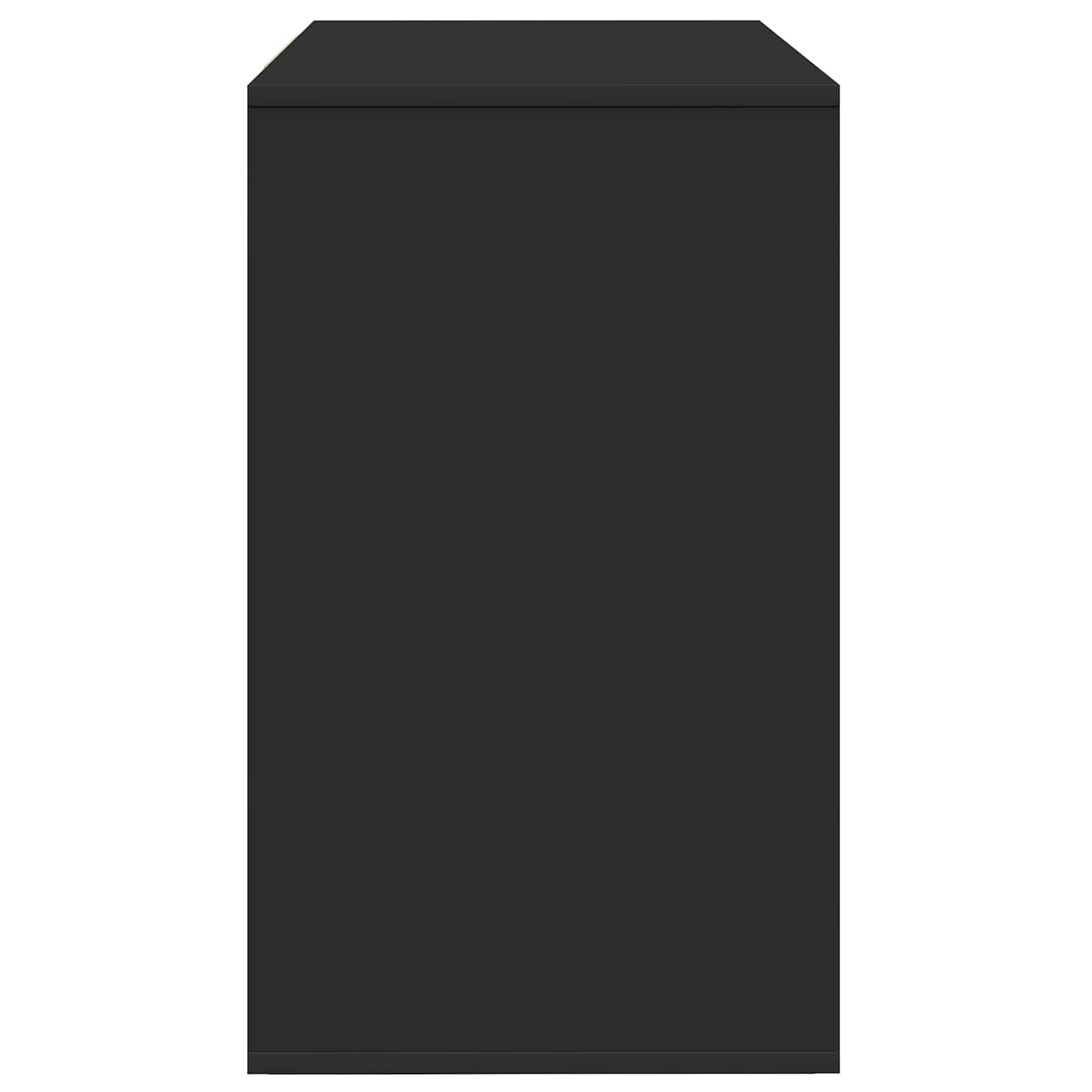 vidaXL Bufet Czarny 120 x 41 x 75 cm Materiał drewnopochodny