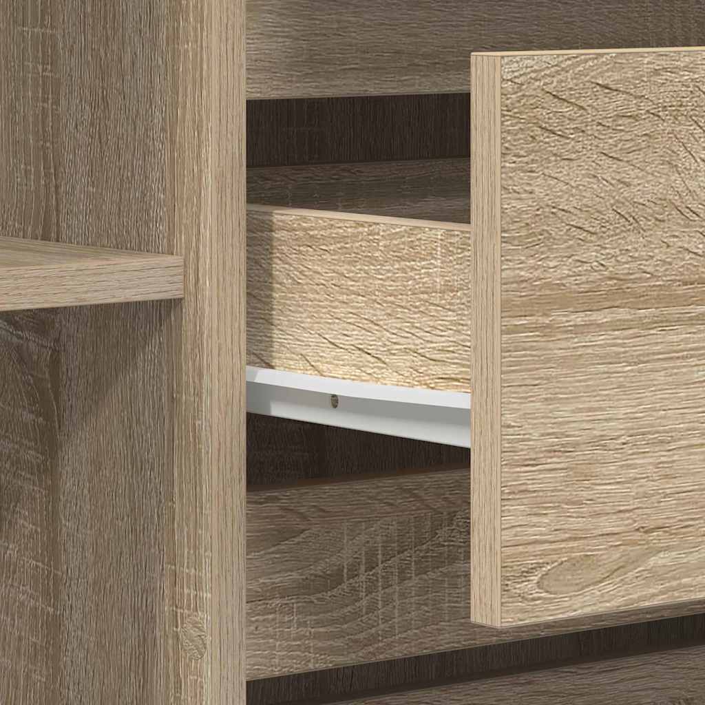 vidaXL Bufet Dąb Sonoma 120 x 41 x 75 cm Materiał drewnopochodny
