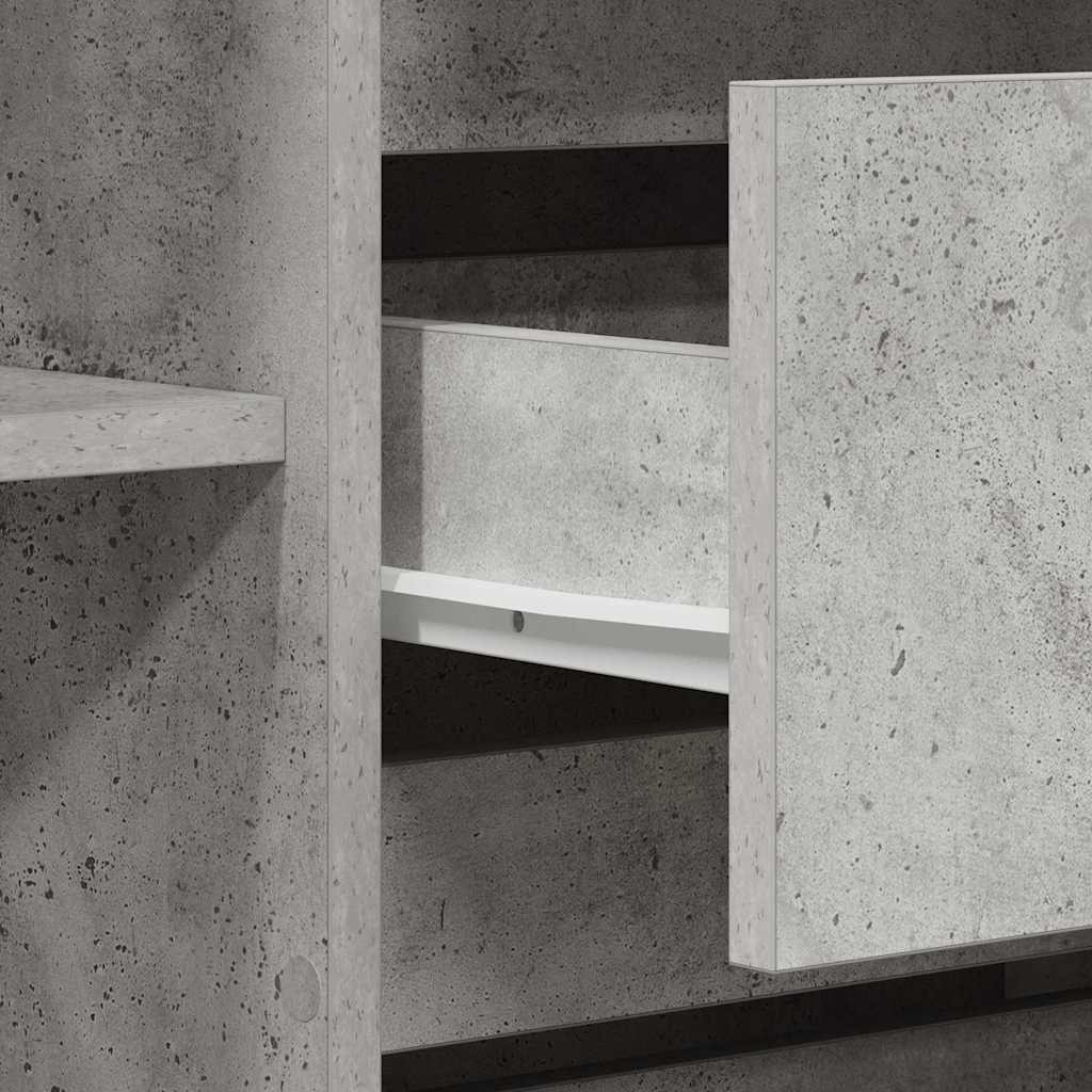 vidaXL Bufet Betonowy szary 120 x 41 x 75 cm Materiał drewnopochodny