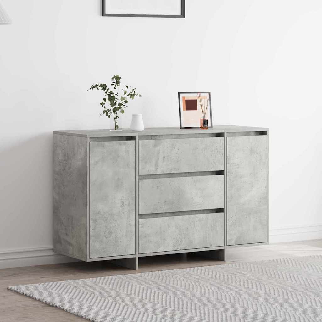 vidaXL Bufet Betonowy szary 120 x 41 x 75 cm Materiał drewnopochodny