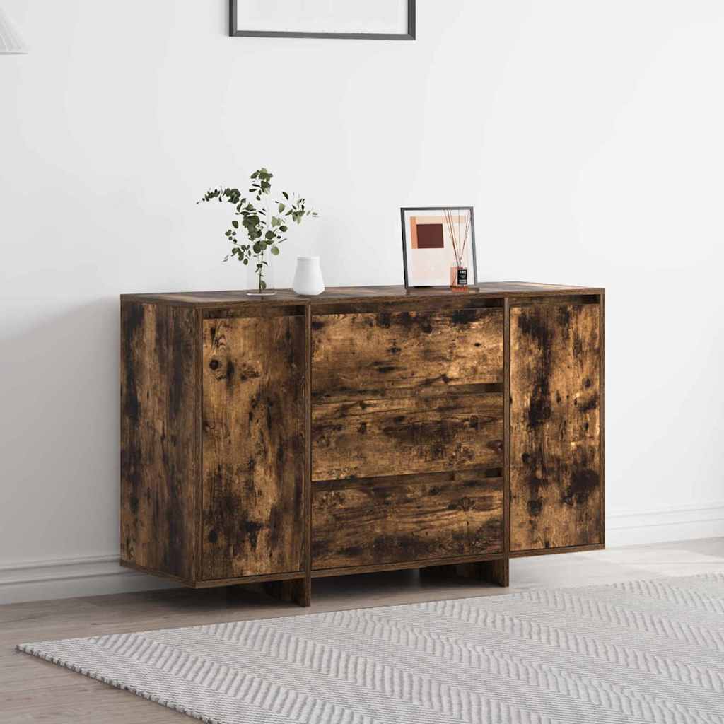 vidaXL Bufet Dąb wędzony 120 x 41 x 75 cm Materiał drewnopochodny