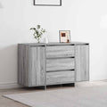 vidaXL Bufet Szary Sonoma 120 x 41 x 75 cm Materiał drewnopochodny