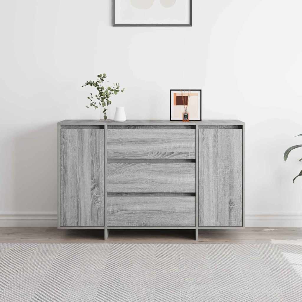 vidaXL Bufet Szary Sonoma 120 x 41 x 75 cm Materiał drewnopochodny
