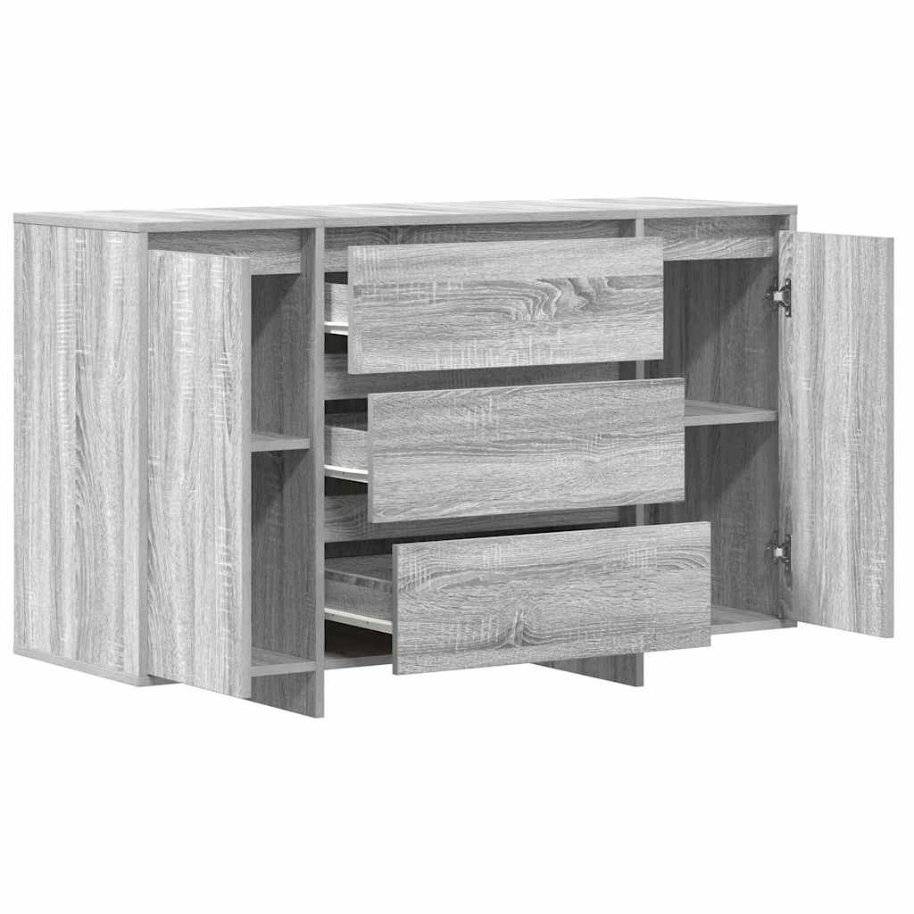 vidaXL Bufet Szary Sonoma 120 x 41 x 75 cm Materiał drewnopochodny