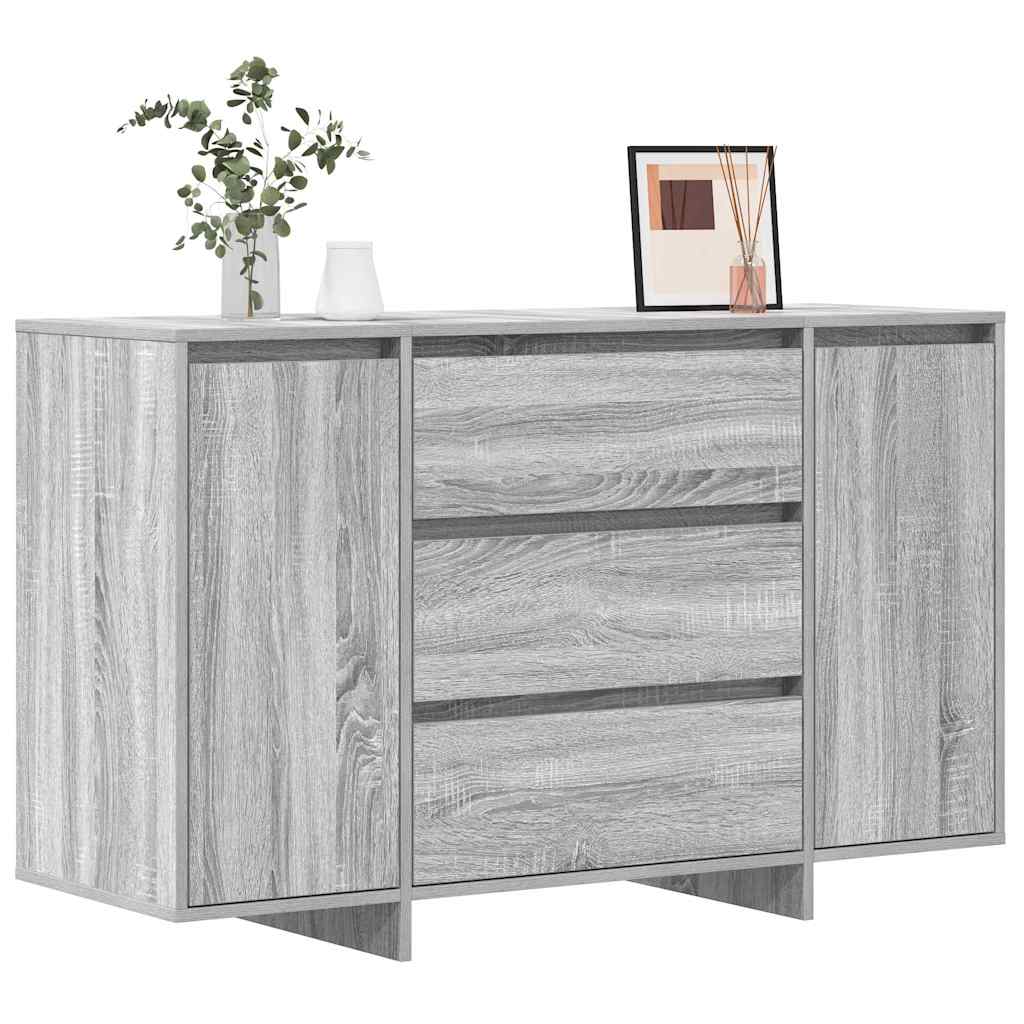vidaXL Bufet Szary Sonoma 120 x 41 x 75 cm Materiał drewnopochodny