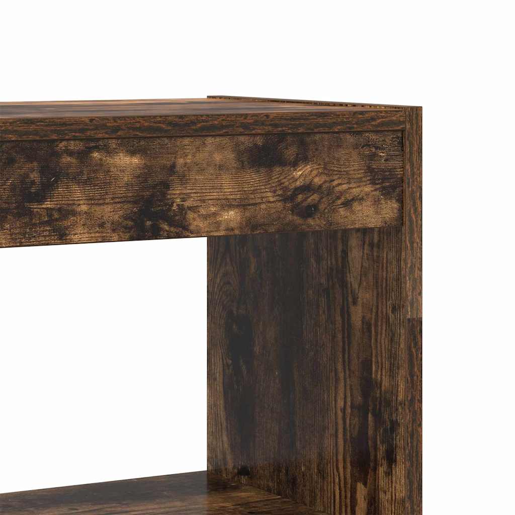 vidaXL Szafka na książki 6 poziomy 80 x 30 x 198 cm Dąb wędzony