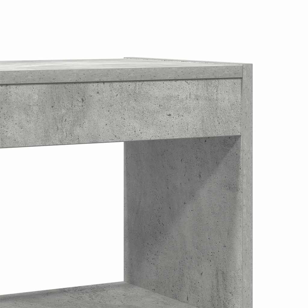 vidaXL Szafka na książki Betonowy szary 100 x 30 x 198 cm