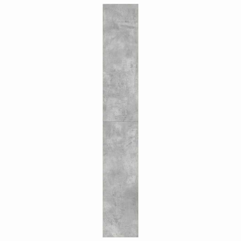 vidaXL Szafka na książki Betonowy szary 100 x 30 x 198 cm