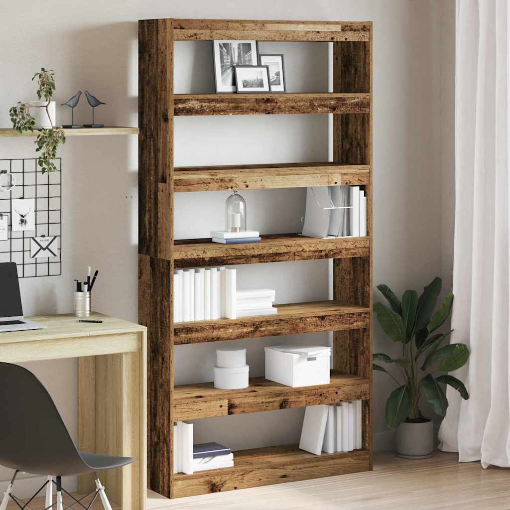 vidaXL Szafka na książki 6 poziomy 100 x 30 x 198 cm