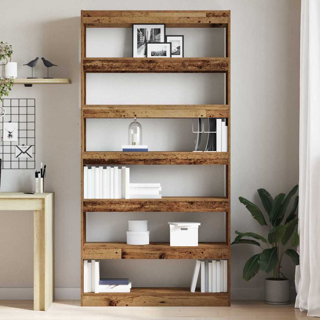 vidaXL Szafka na książki 6 poziomy 100 x 30 x 198 cm