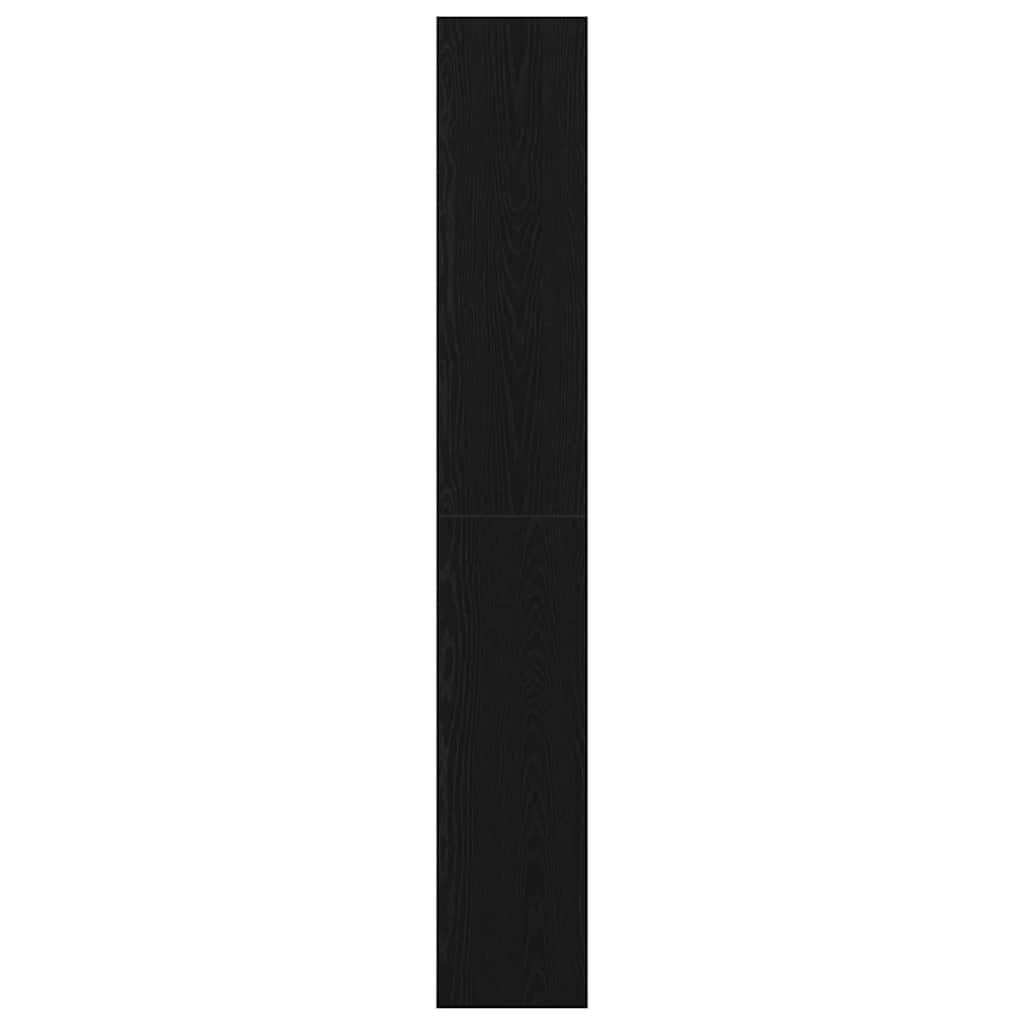 vidaXL Szafka na książki Czarny Dąb 100 x 30 x 198 cm