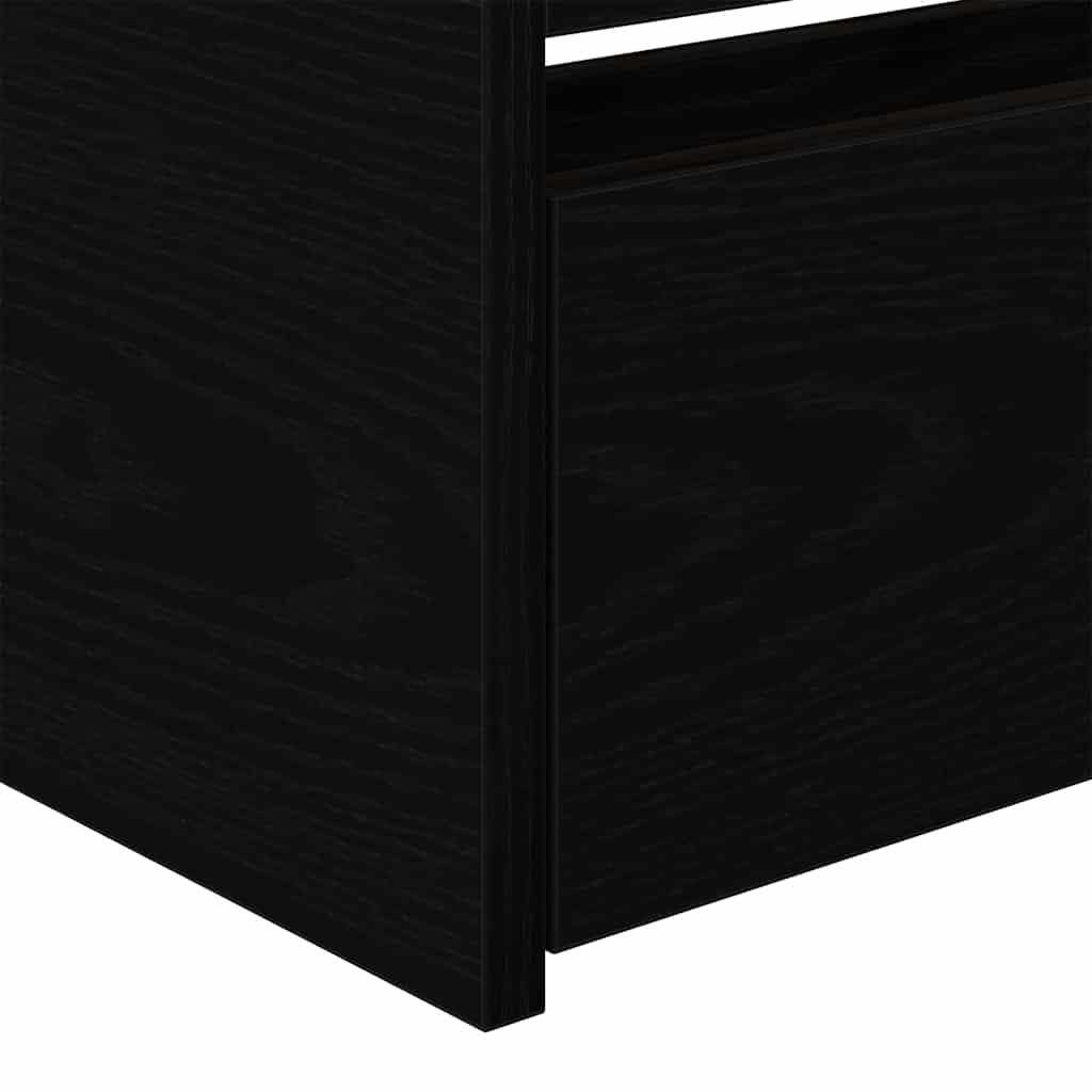 vidaXL Łóżko dzienne Czarny Dąb 90 x 200 cm Materiał drewnopochodny