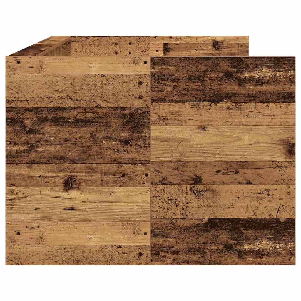 vidaXL Łóżko dzienne Stare drewno 90 x 190 cm Materiał drewnopochodny