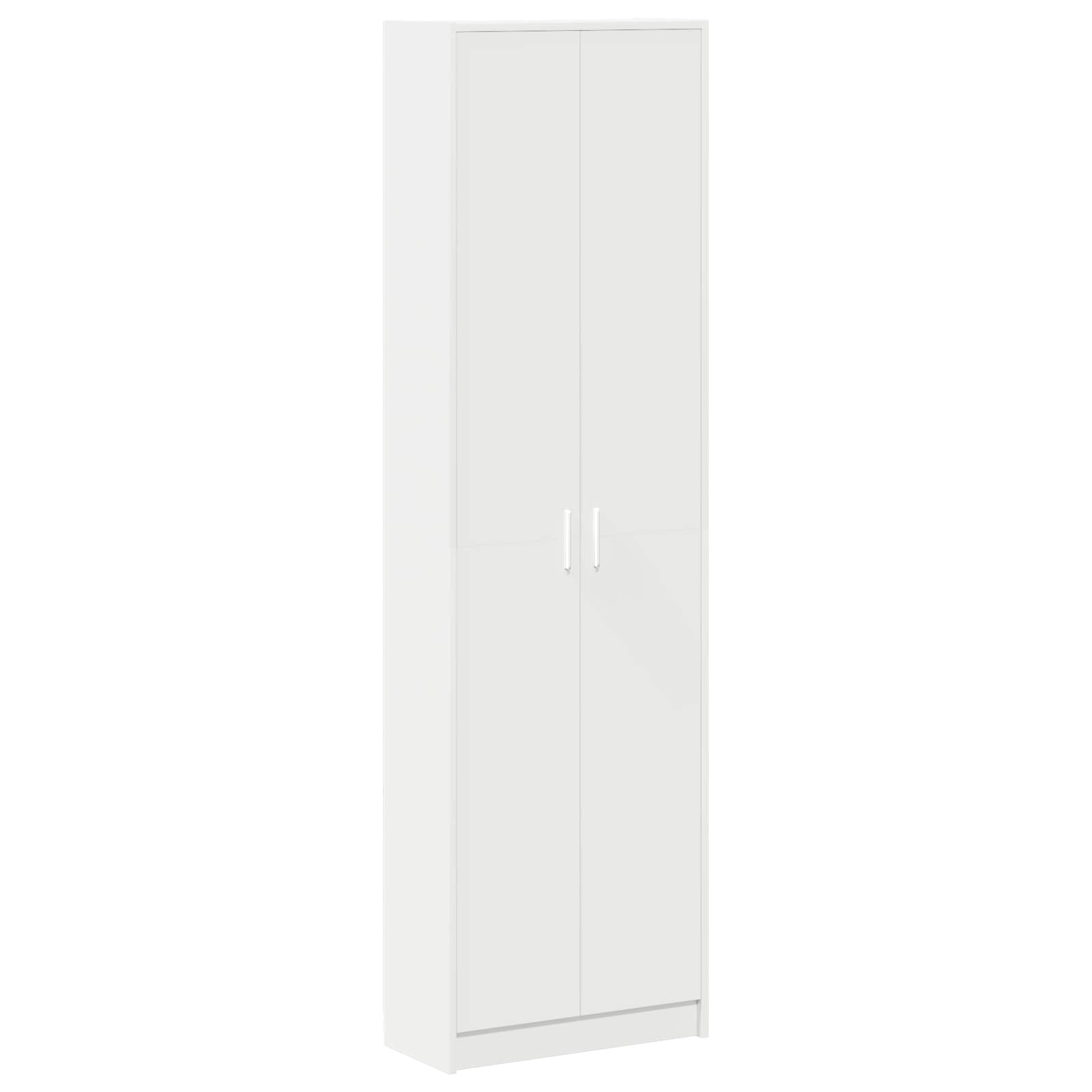 vidaXL Garderoba Biały 55 x 25 x 189 cm Materiał drewnopochodny