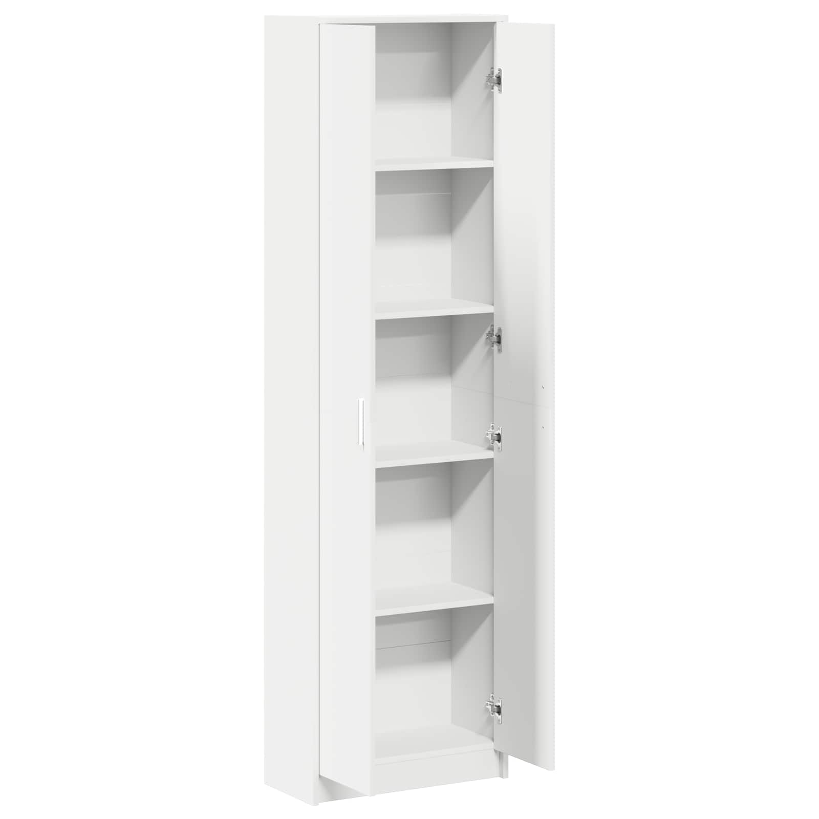 vidaXL Garderoba Biały 55 x 25 x 189 cm Materiał drewnopochodny