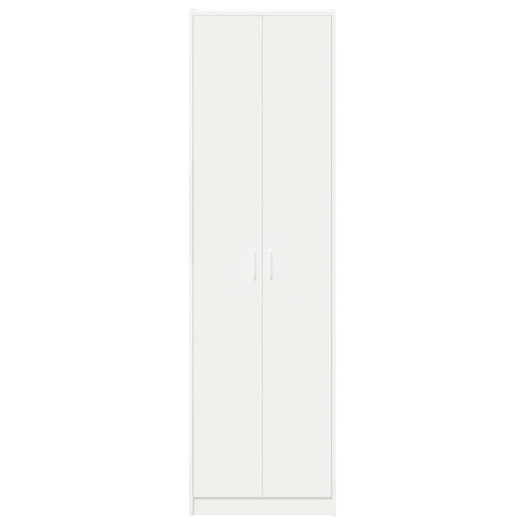 vidaXL Garderoba Biały 55 x 25 x 189 cm Materiał drewnopochodny