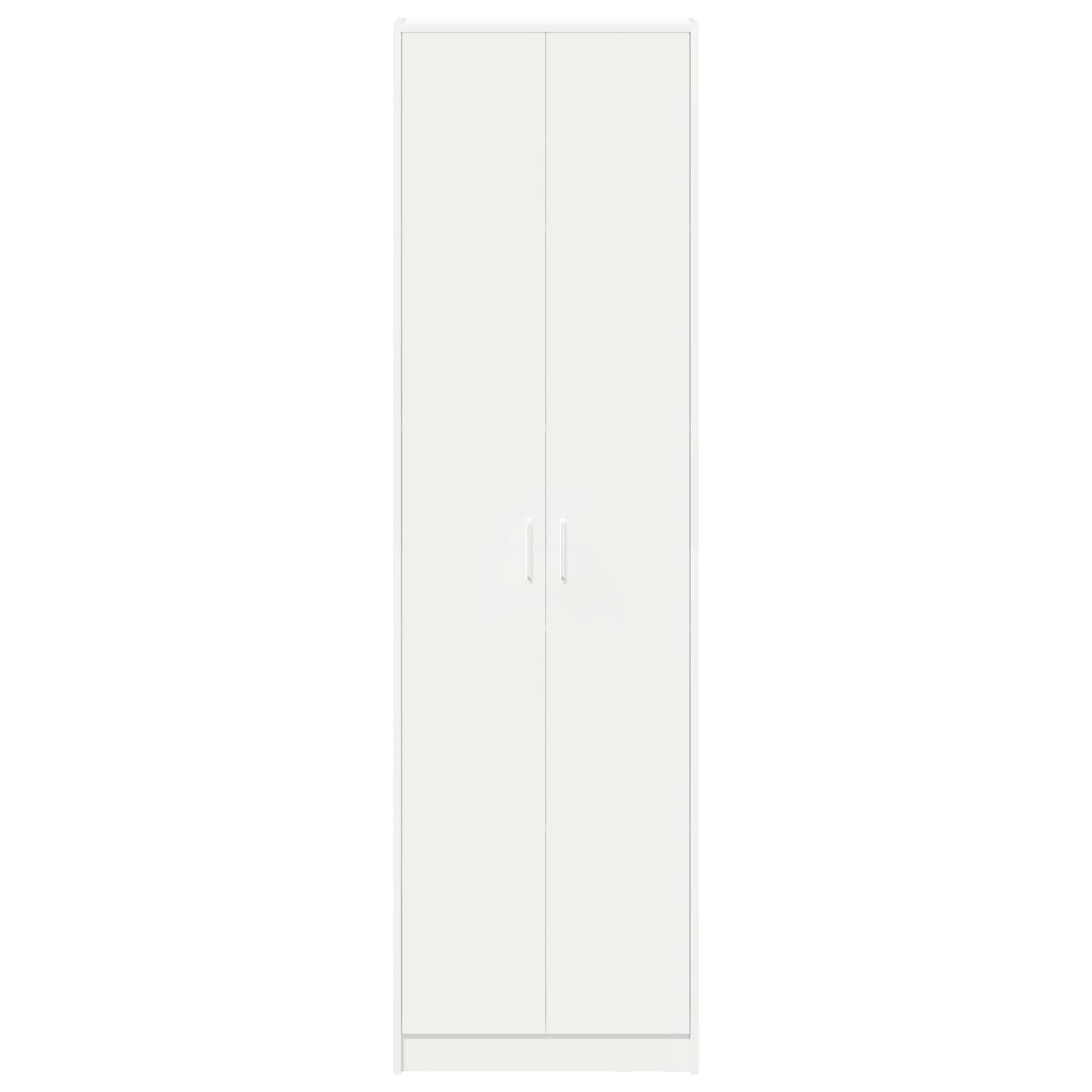 vidaXL Garderoba Biały 55 x 25 x 189 cm Materiał drewnopochodny