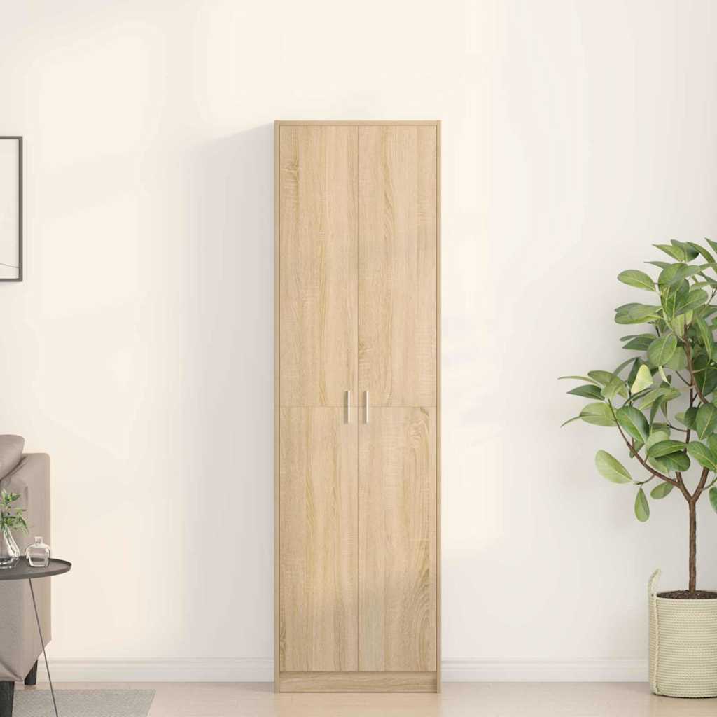 vidaXL Garderoba Dąb Sonoma 55 x 25 x 189 cm Materiał drewnopochodny
