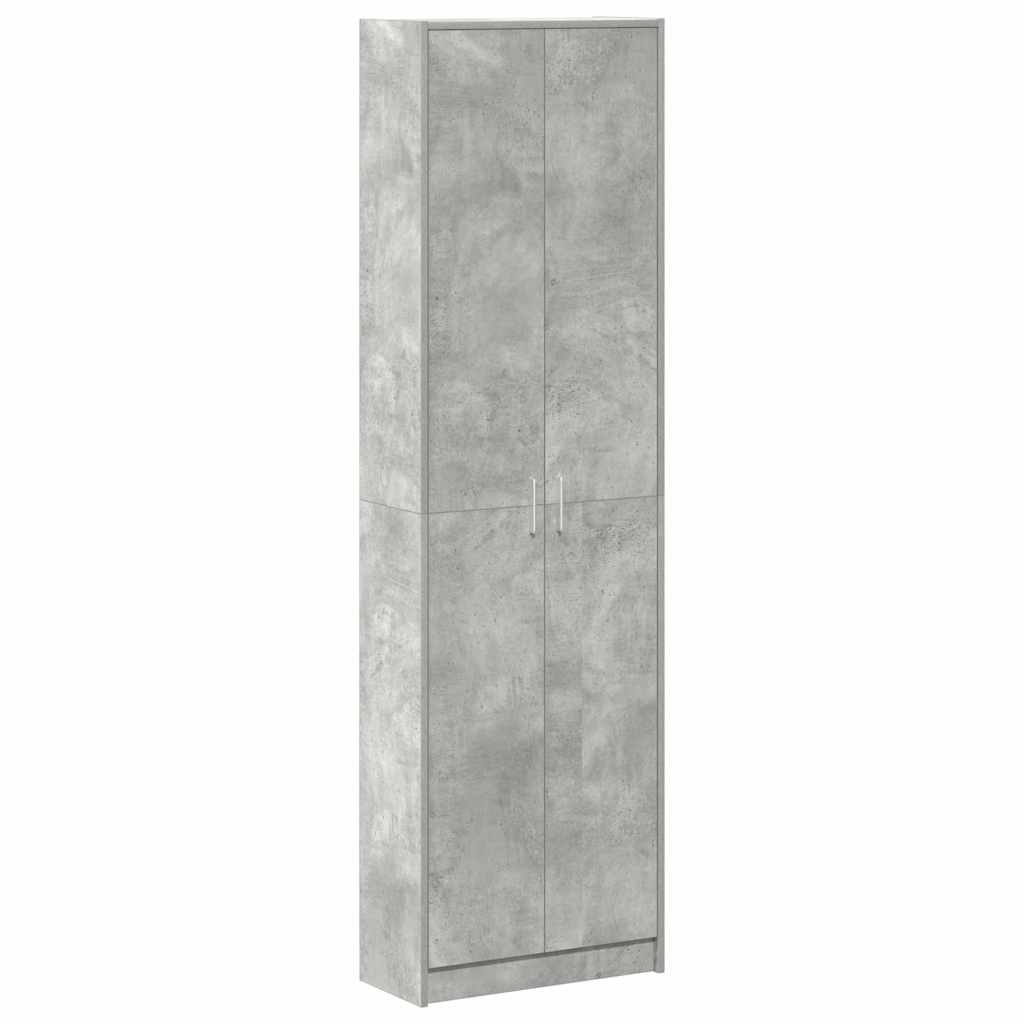 vidaXL Garderoba z półką z drzwiami Betonowy szary 55 x 25 x 189 cm