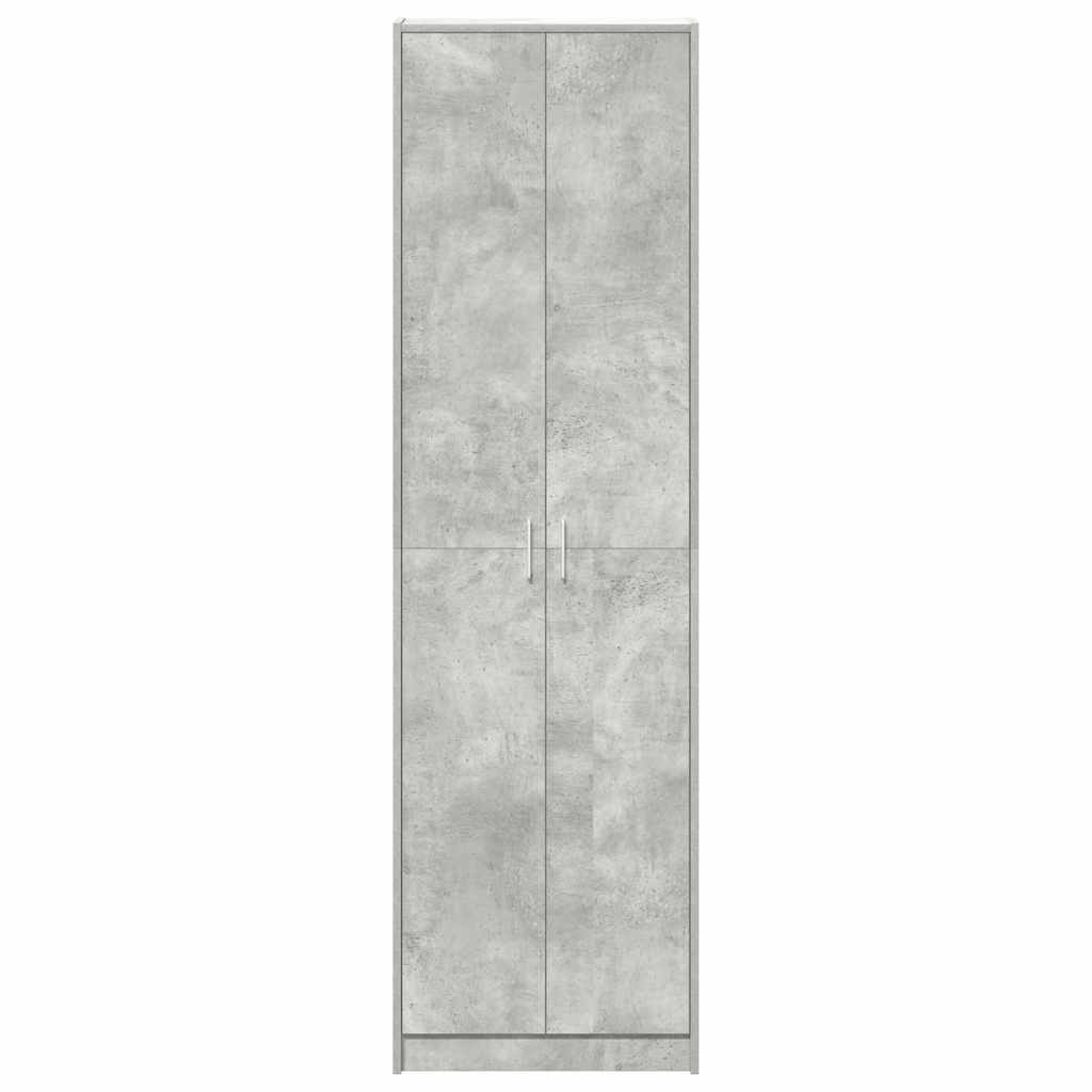 vidaXL Garderoba z półką z drzwiami Betonowy szary 55 x 25 x 189 cm