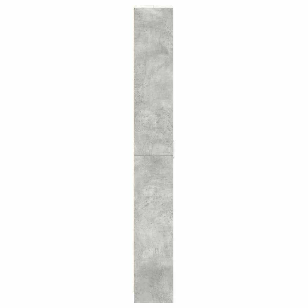 vidaXL Garderoba z półką z drzwiami Betonowy szary 55 x 25 x 189 cm
