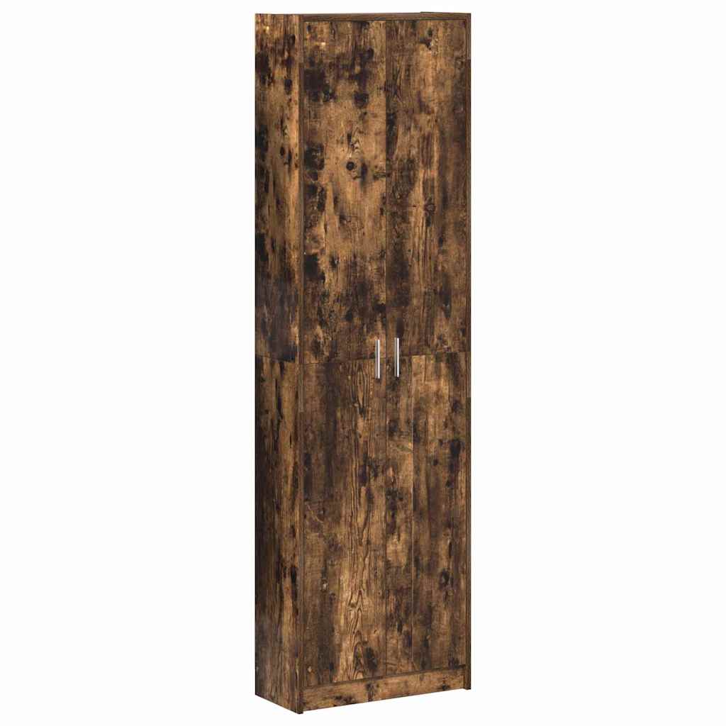 vidaXL Garderoba Dąb wędzony 55 x 25 x 189 cm Materiał drewnopochodny