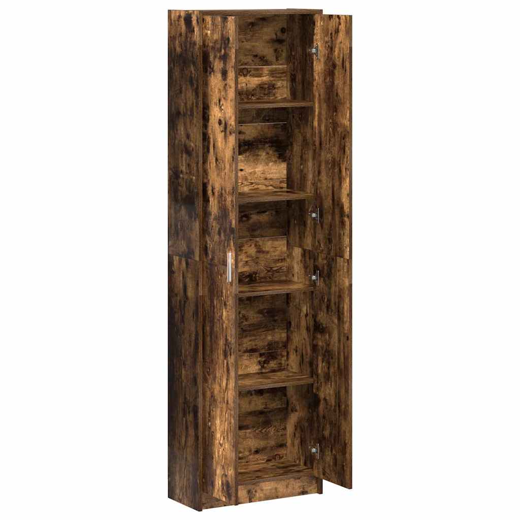 vidaXL Garderoba Dąb wędzony 55 x 25 x 189 cm Materiał drewnopochodny