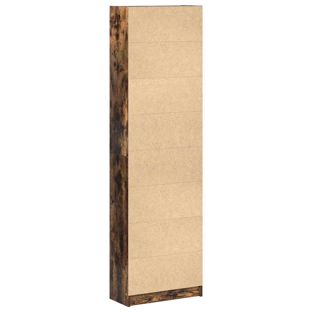 vidaXL Garderoba Dąb wędzony 55 x 25 x 189 cm Materiał drewnopochodny