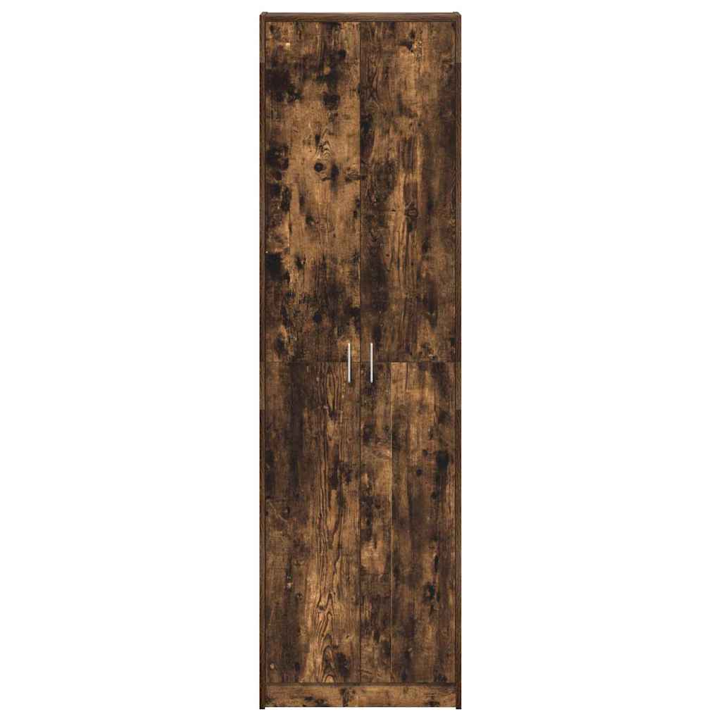 vidaXL Garderoba Dąb wędzony 55 x 25 x 189 cm Materiał drewnopochodny