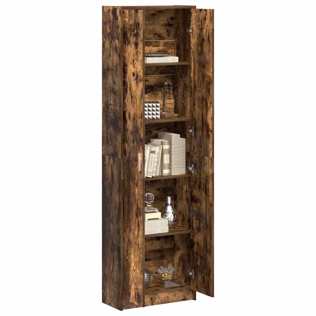 vidaXL Garderoba Dąb wędzony 55 x 25 x 189 cm Materiał drewnopochodny