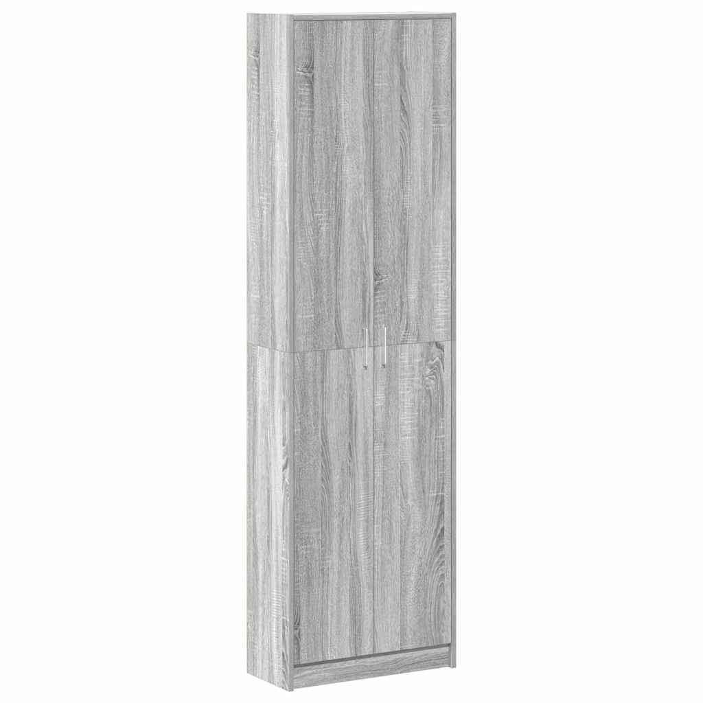 vidaXL Garderoba Szary Sonoma 55 x 25 x 189 cm Materiał drewnopochodny