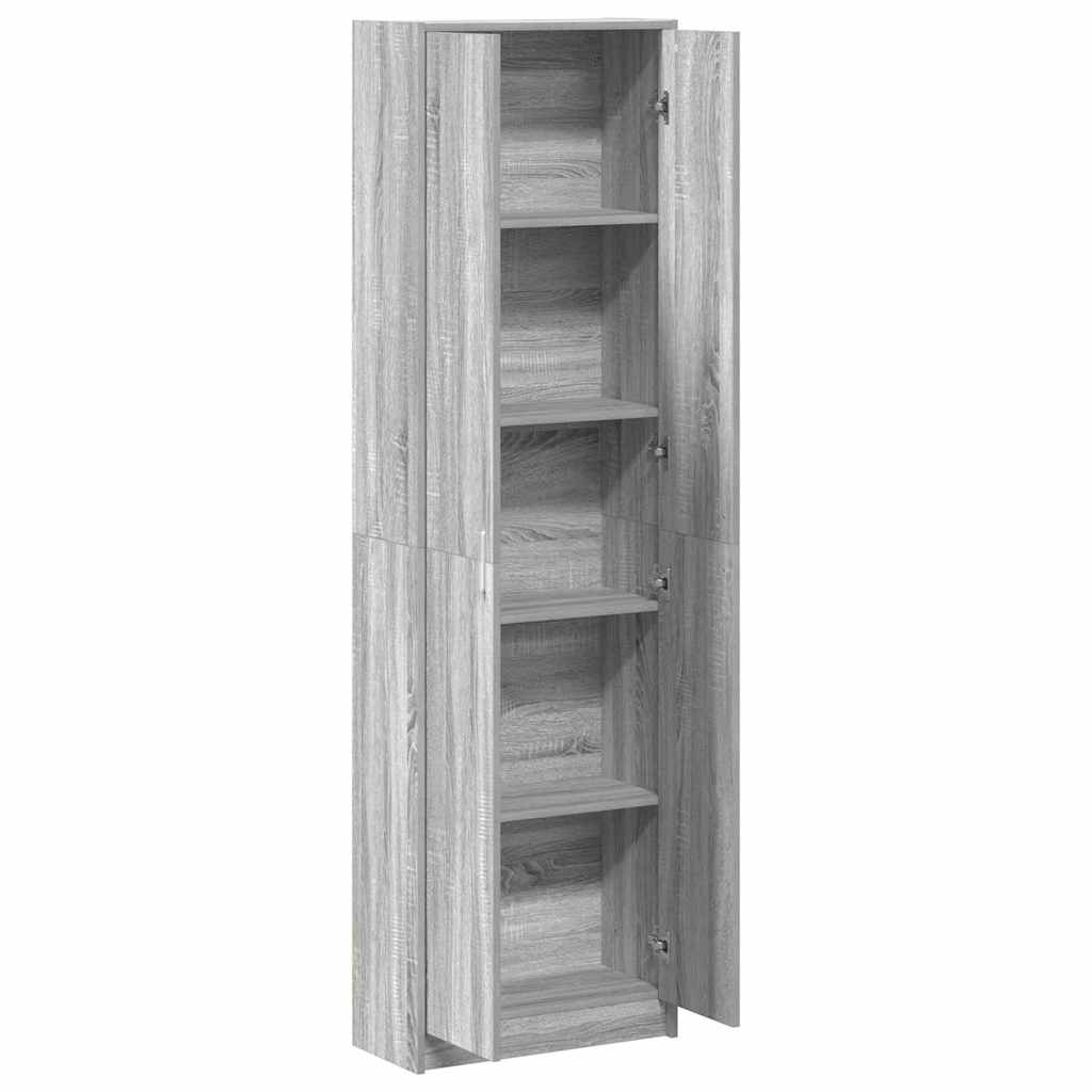vidaXL Garderoba Szary Sonoma 55 x 25 x 189 cm Materiał drewnopochodny