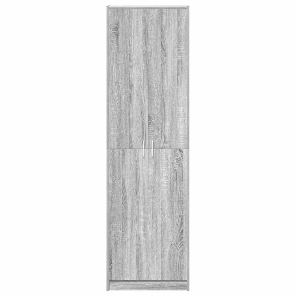 vidaXL Garderoba Szary Sonoma 55 x 25 x 189 cm Materiał drewnopochodny