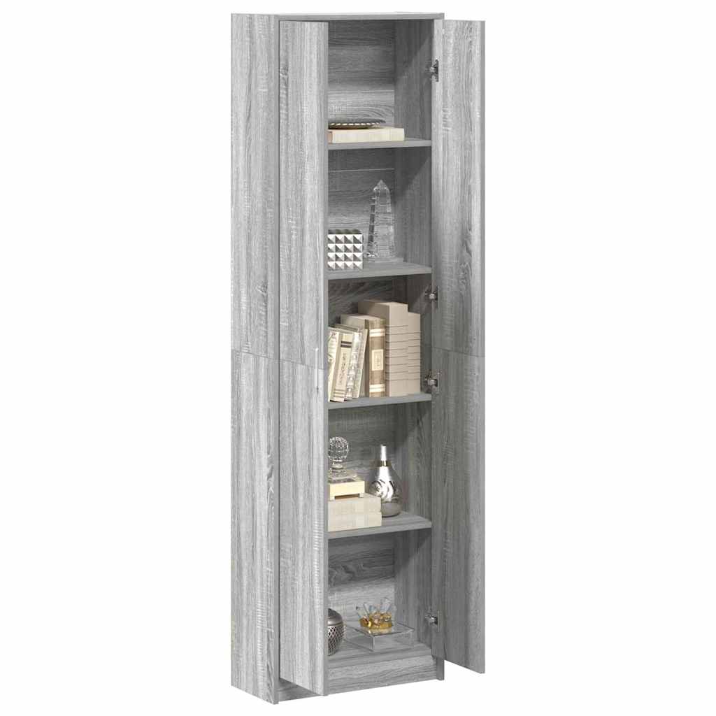 vidaXL Garderoba Szary Sonoma 55 x 25 x 189 cm Materiał drewnopochodny