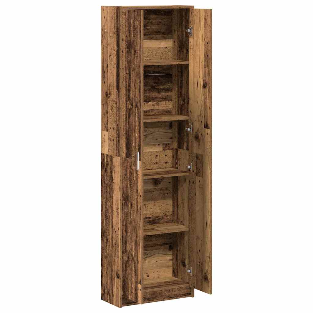 vidaXL Garderoba Stare drewno 55 x 25 x 189 cm Materiał drewnopochodny
