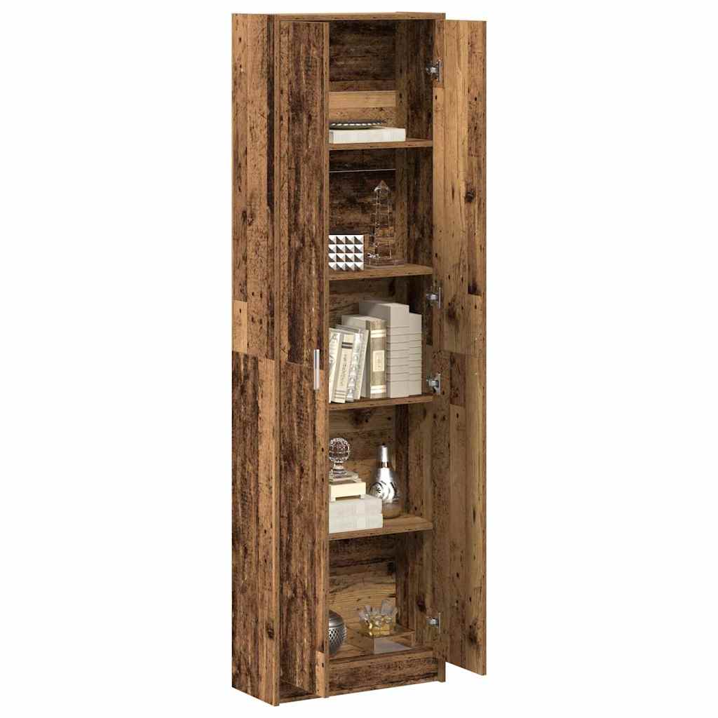 vidaXL Garderoba Stare drewno 55 x 25 x 189 cm Materiał drewnopochodny